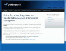 Tablet Screenshot of doxcelerate.com